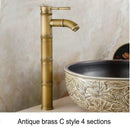 GobekUsa Brass Basin Mixer Tap: Waterfall Faucet in Antique Bronze Black Finish