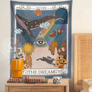 GobekUsa Dream Tarot Tapestry: Mystical Witchy Decor for Tarot Lovers, Hippie Dorm Art
