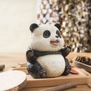 GobekUsa 14cm Panda Baby Figurines: Fierce & Cute Animal Collection for Home Office Decor