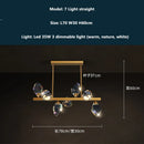 GobekUsa Copper LED 3-Light Dimmable Crystal Chandelier