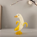 GobekUsa Banana Balloon Dog Sculpture - Modern Pop Art Resin Statue for Home Decor
