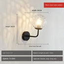 GobekUsa Glass Ball LED Wall Lamp: Gold Nordic Minimalist Sconces Lighting Bedroom Decor Fixtures