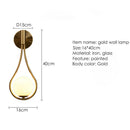 GobekUsa Gold G9 Wall Lamp Sconce - Nordic Style Lighting for Bedroom, Hallway, Study Area
