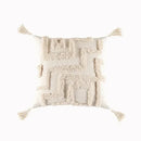 GobekUsa Bohemian Tufted Tassel Cushion Cover | Plush Embroidered Decorative Pillow for Sofa