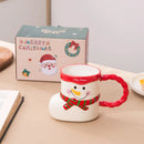 GobekUsa Lovely Christmas Socks Ceramic Mug Santa Coffee Cup Xmas Gift