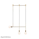 GobekUsa Geometric Iron Pendant Lights for Dining Bedroom Cafe Indoor Decor