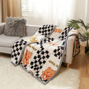GobekUsa Cartoon Flannel Blanket: Soft & Skin-Friendly for Summer & Autumn Beds.
