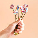 GobekUsa 4PCS Stainless Steel Creative Candy Donut Dessert Fork and Coffee Spoon Set