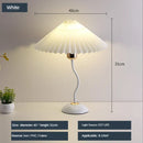 GobekUsa Adjustable Pleated Table Lamp LED E27 Desk Light for Bedroom Living Room