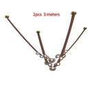 GobekUsa Designer Leather Loft Chandelier Pendant Light for Living Room Hotel Staircase