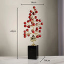 GobekUsa Grape Vine Metal Sculpture Handicraft Home Decor Figurine