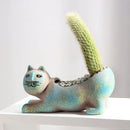 GobekUsa Cat Succulent Plant Pot - Cute Cartoon Animal Design for Home Decor