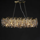 GobekUsa Crystal Sunflower Branch Chandelier: Luxurious Indoor Branch-Shaped Light