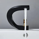 GobekUsa Gold Bathroom Faucet | Deck Mounted Sink Tap | Hot and Cold Basin Mixer