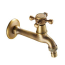GobekUsa Antique Brass Garden Bibcock Tap Decorative Water Faucet for Bathroom and Outdoor Use