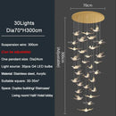 GobekUsa Bird Design LED Chandelier for Luxury Living Room and Restaurant