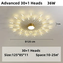 GobekUsa LED Firework Chandelier: Modern Nordic Living Room Bedroom Pendant Light Fixtures