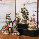 GobekUsa Chinese Goddess Fairy Sculpture Musical Instrument Home Decor Figurine