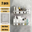 GobekUsa Aluminum Corner Shelf Organizer for Bathroom and Kitchen Storage