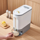 GobekUsa Large Capacity Rice Dispenser Kitchen Grain Container Moisture Proof Cereal Storage Box