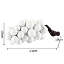 GobekUsa Grape Skewer Crafts Fruits Statue Desk Ornament