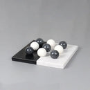 GobekUsa Geometric Chess Marble Ornament Set for Stylish Home Decor