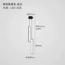 GobekUsa Aluminium LED Chandelier for Minimalist Restaurant, Bar, and Living Spaces