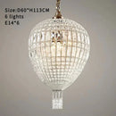 GobekUsa French Balloon Crystal Pendant Lights for Luxury Home Decor