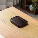 GobekUsa Bamboo Tea Tray: Dual Purpose Teaware Holder with Water Storage and Drainage