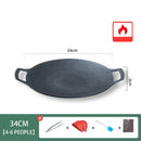 GobekUsa Korean BBQ Grill Pan: Round Non-Stick Outdoor Frying Pan for Camping & Travel