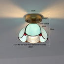 GobekUsa Glass LED Ceiling Lamp Modern Copper Socket Ceiling Lights