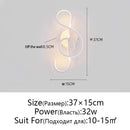 GobekUsa LED Wall Lamps Modern Minimalist Bedroom Living Room Lighting Black White