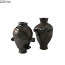 GobekUsa Abstract Art Ceramic Vase for Desk Decoration and Room Aesthetic