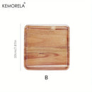 GobekUsa Acacia Wood Coffee Tray | Versatile Food Serving Tray for Desserts and Tea