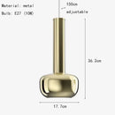 GobekUsa Gold Chrome Pendant Light Adjustable Wire E27 Bulb Dining Room Sofa Lamp