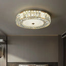 GobekUsa Golden Crystal Ceiling Chandelier: Modern Luxury LED Light Fixture for Living Room