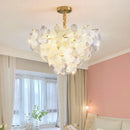 GobekUsa Glass Flower Princess Room LightLux Postmodern French Cream Wind Lamp