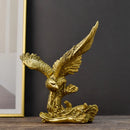GobekUsa Golden Eagle Resin Sculpture Falcon Home Decor Figurine