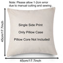 GobekUsa Christmas Linen Cushion Cover 45x45cm Sofa Home Party Decor