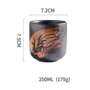 GobekUsa Coarse Ceramic Tea Cup Set - 250ml Originality Coffee Mug