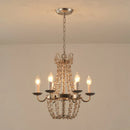 GobekUsa Crystal Chandelier: Elegant Iron Art Pendant for Dining Room, Living Room, and More