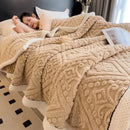 GobekUsa Coral Fleece Warm Blanket: Cozy Thicken Winter Bed Blanket