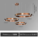 GobekUsa LED Round Ring Chandelier for Dining Room, Living Room, and Bedroom