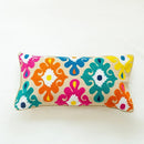 GobekUsa Embroidered Flower Boho Long Cushion Covers for Bedroom and Sofa