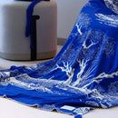 GobekUsa Blue Knitted Sofa Blanket for All Seasons at Home