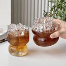 GobekUsa Gourd Shape Glass Cup Set for Coffee, Whiskey, Wine, Yogurt - 300/520ml
