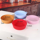 GobekUsa Air Fryer Silicone Basket Trays Baking Grill Pan Pizza Mat Accessories