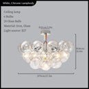 GobekUsa Glass Balls Ceiling Pendant Lights Minimalist Living Room Chandelier Shop Bar Decor