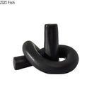 GobekUsa Ceramic Knot Sculpture Abstract Desk Decor Artwork Room Aesthetic Statues
