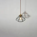 GobekUsa Glass LED Pendant Lamp: Handmade Japanese Style Adjustable Hanging Light Fixtures